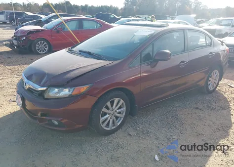 2012 Honda Civic Ex-L from USA, damaged, VIN 2HGFB2F92CH548749